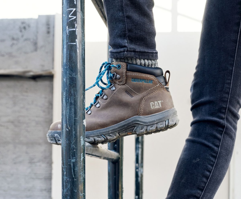 Bay Leaf Women's Mae Steel Toe Waterproof Work Boot Cat Footwear - Image 3
