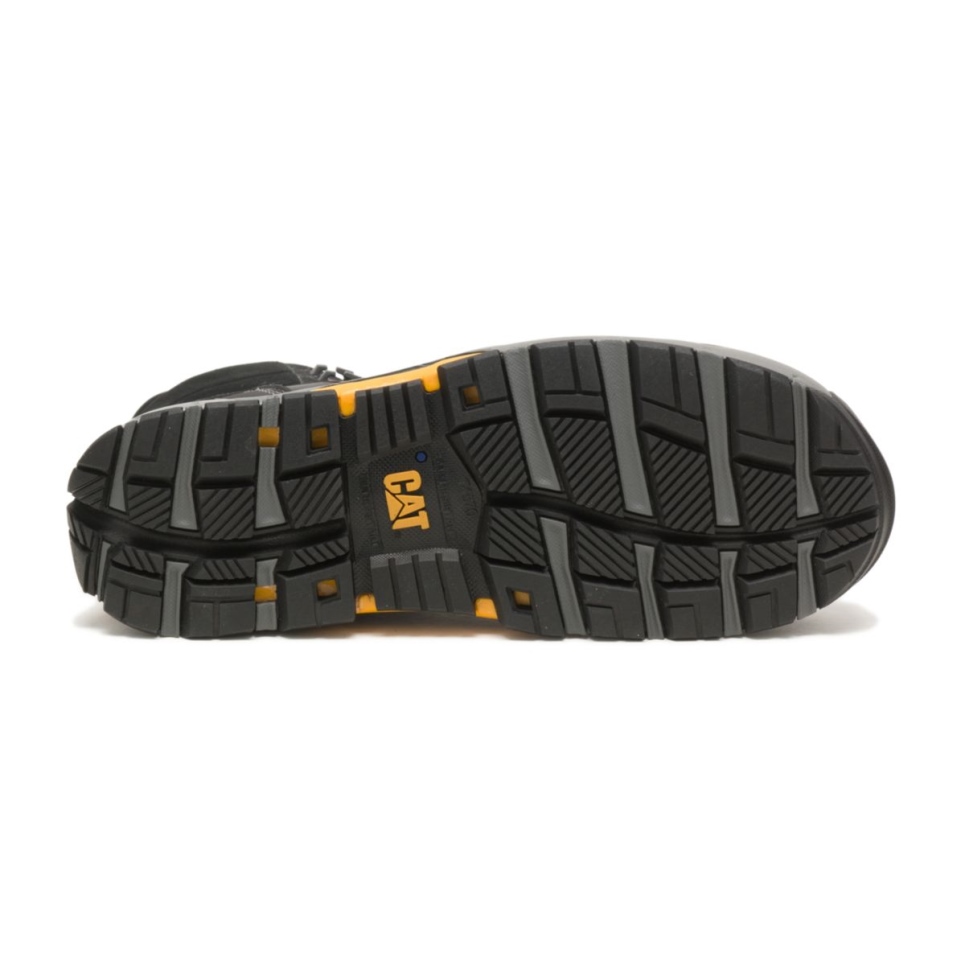 Black Men's CAT EDGE Waterproof Nano Toe Work Boot Cat Footwear - Image 7