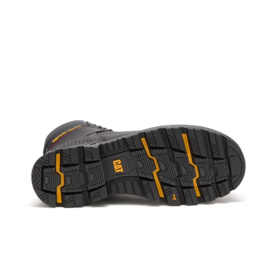 Black Men's Excavator XL 6' Waterproof Composite Toe Work Boot Cat Footwear - Image 6