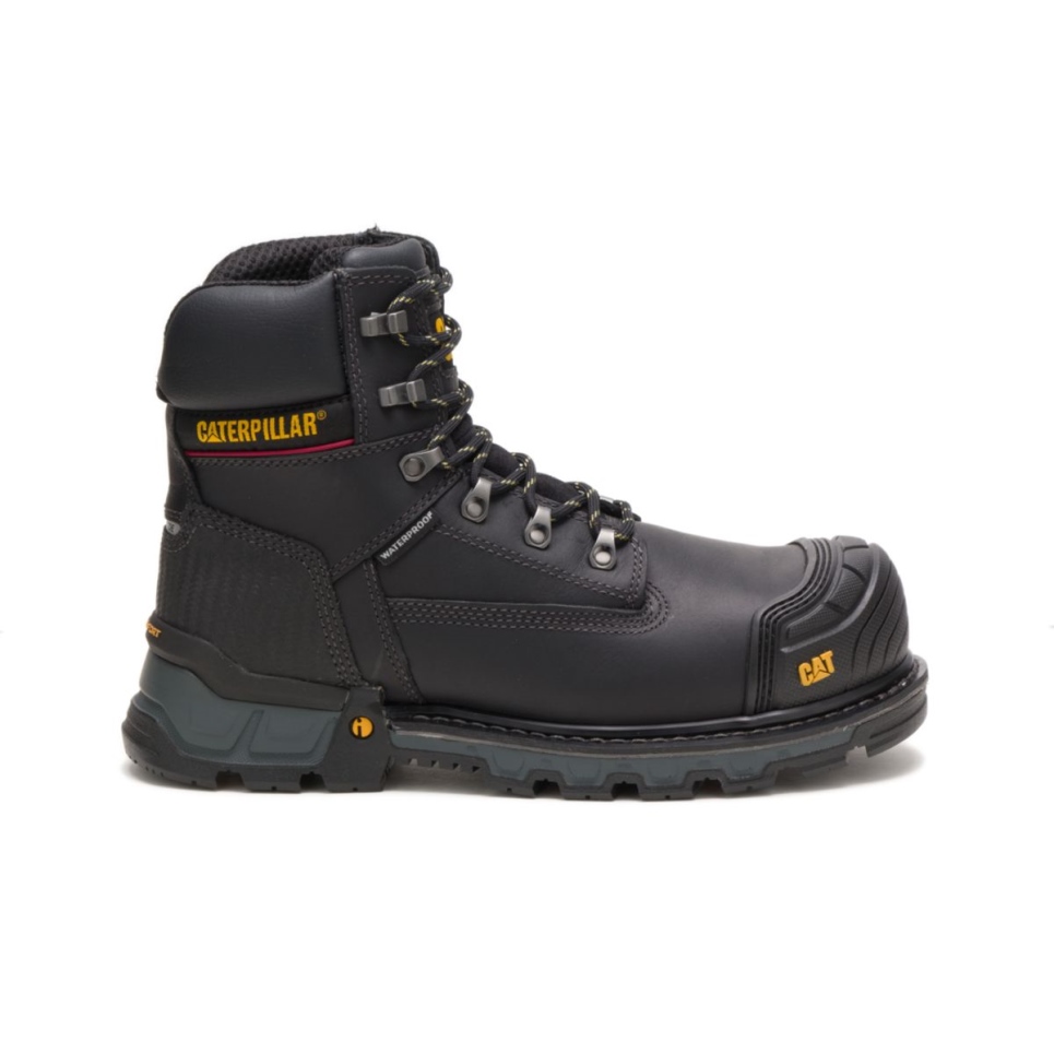 black_mens_excavator_xl_6_waterproof_composite_toe_work_boot_cat_footwear.jpg Black Men's Excavator XL 6' Waterproof Composite Toe Work Boot Cat Footwear - Image 1
