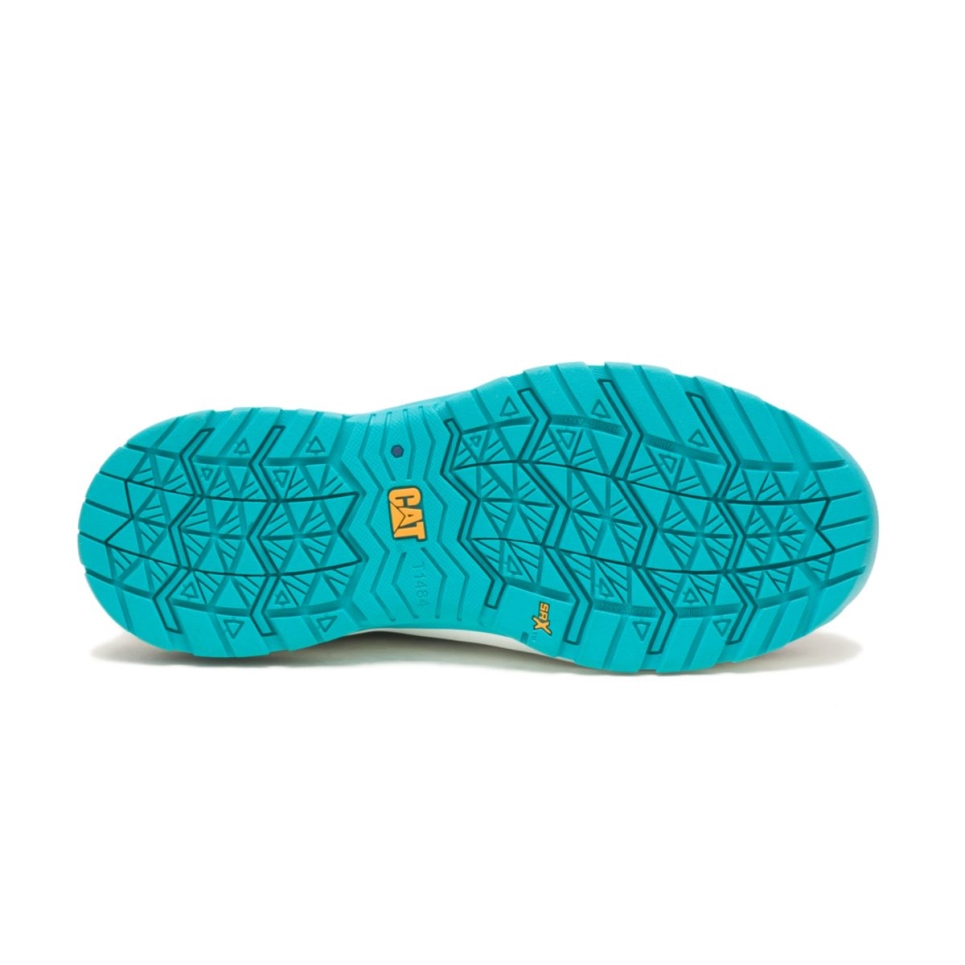 Black-Teal Women's Streamline 2.0 Composite Toe Work Shoe Cat Footwear - Image 6