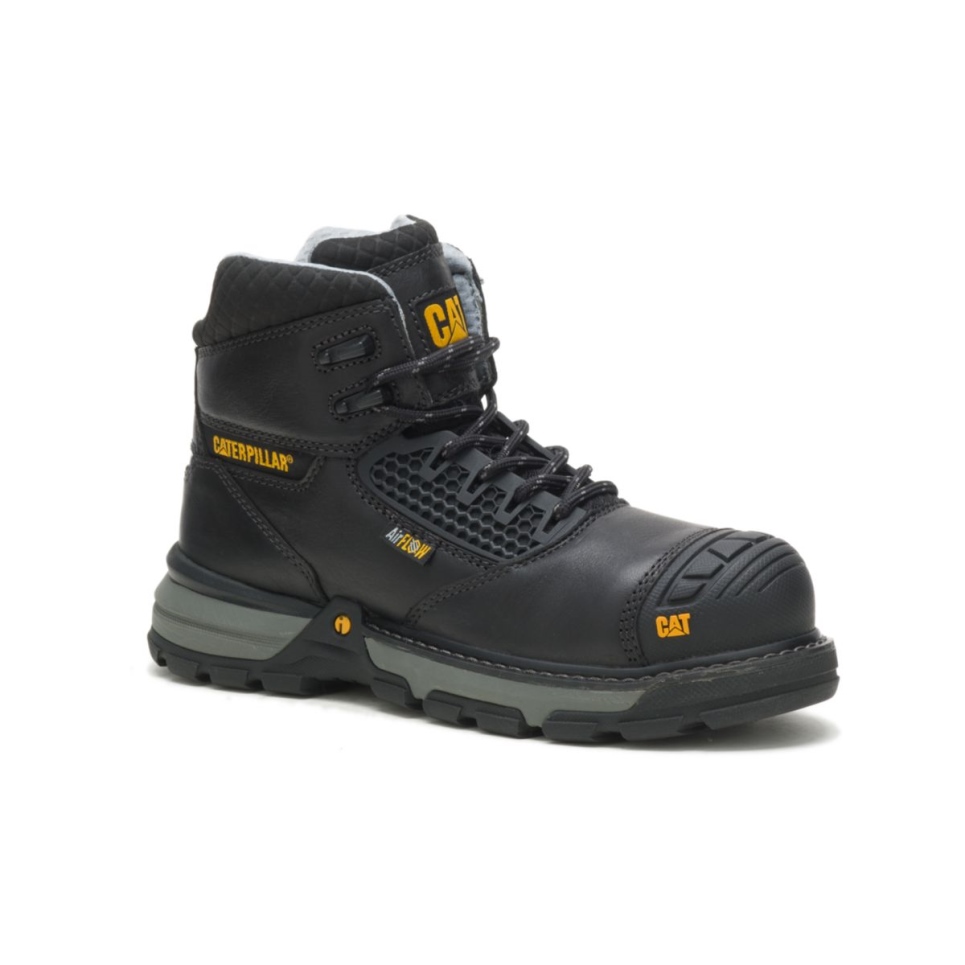 Cat Footwear Black Women's Excavator Superlite Cool Carbon Composite Toe Work Boot - Image 3