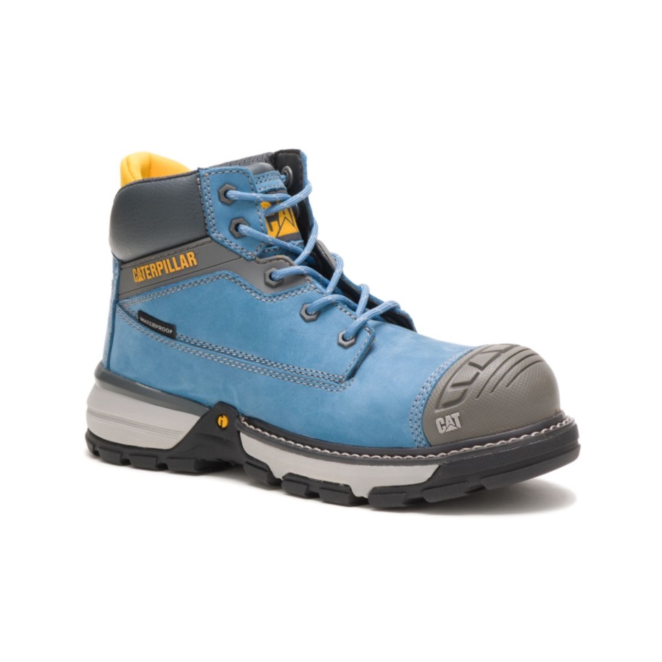 Cat Footwear Blue Heaven Women's Excavator Superlite Waterproof Toe Work Boot - Image 4