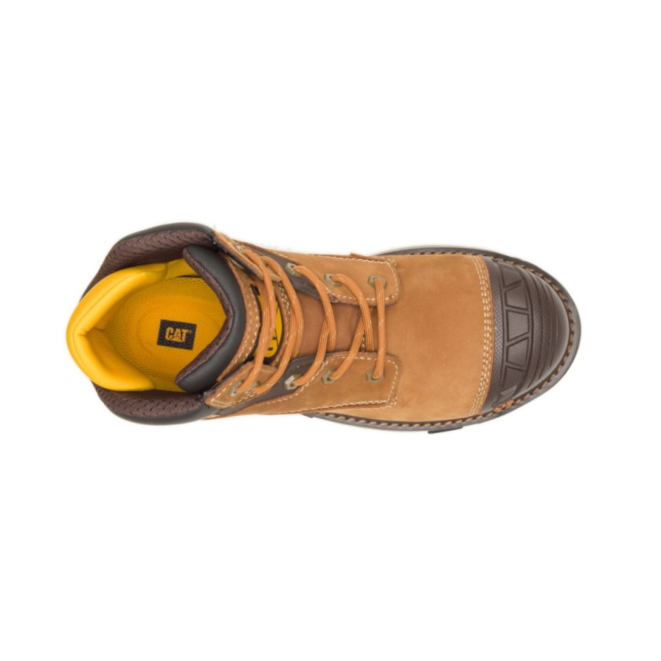 Cat Footwear Women's Excavator Carbon Composite Toe Work Boot Sudan Brown - Image 7