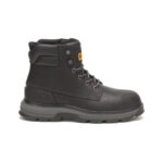 Black Men's Exposition 6' Alloy Toe Work Boot Cat Footwear - Image 2
