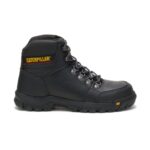Black Men's Outline Steel Toe Work Boot Cat Footwear - Image 2