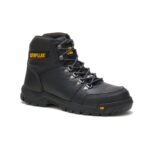 Black Men's Outline Steel Toe Work Boot Cat Footwear - Image 3