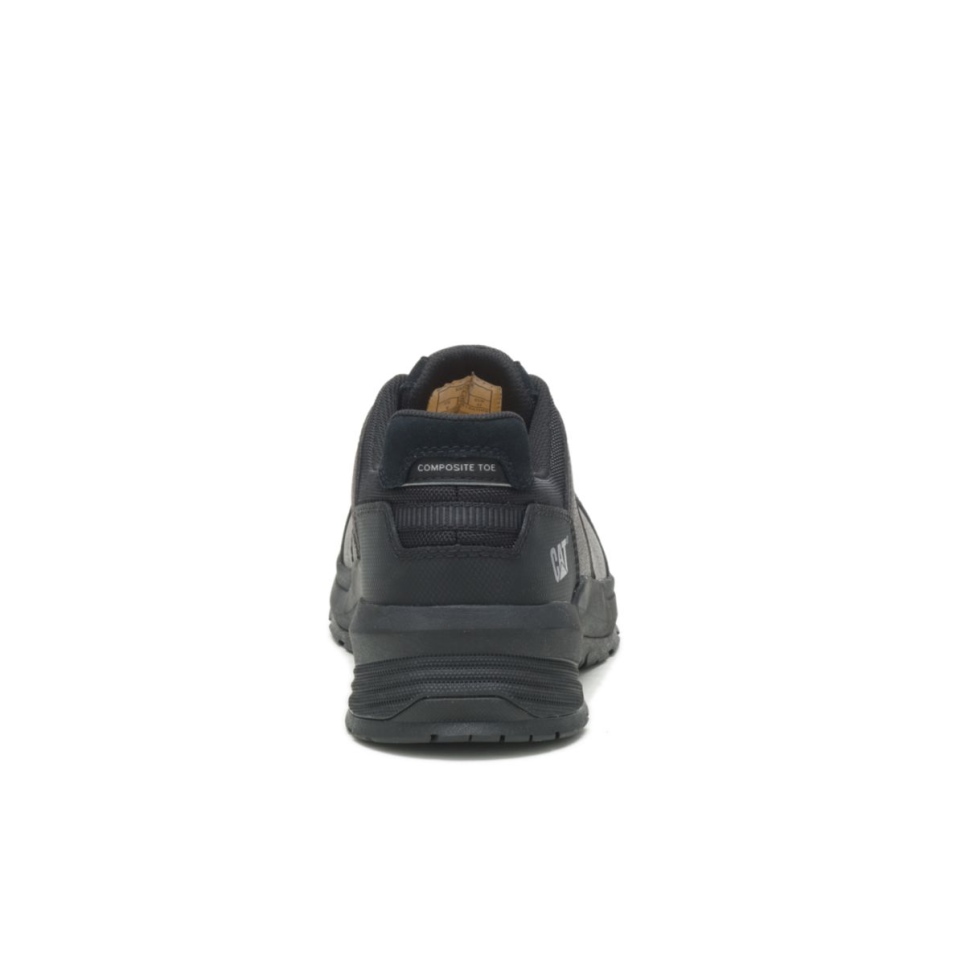 Black Men's Streamline 2.0 Leather Composite Toe Work Shoe Cat Footwear - Image 5