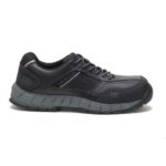 Black Men's Streamline Leather Composite Toe Work Shoe Cat Footwear