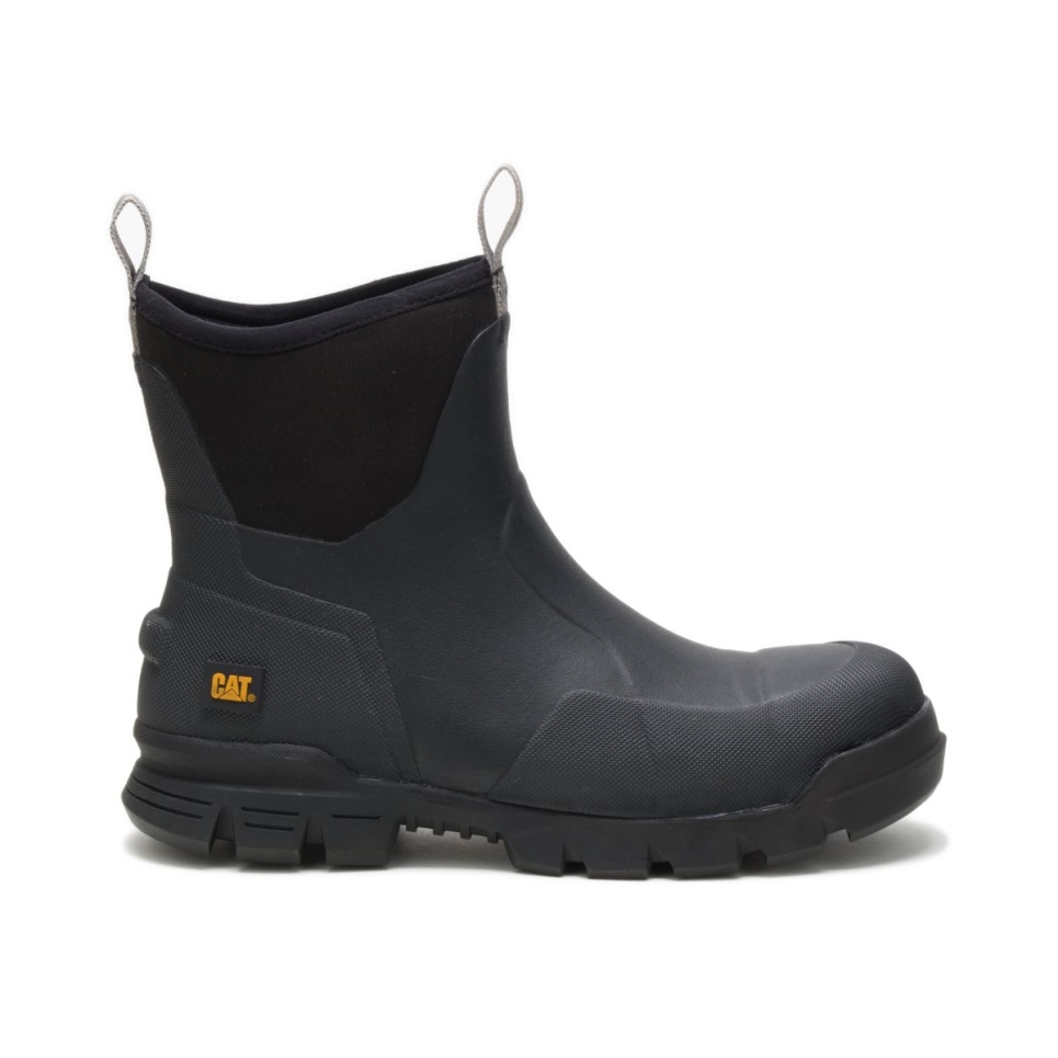 Black Stormers 6' Steel Toe Work Boot Cat Footwear - Image 1