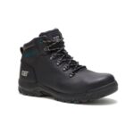 Black Women's Mae Steel Toe Waterproof Work Boot Cat Footwear - Image 4