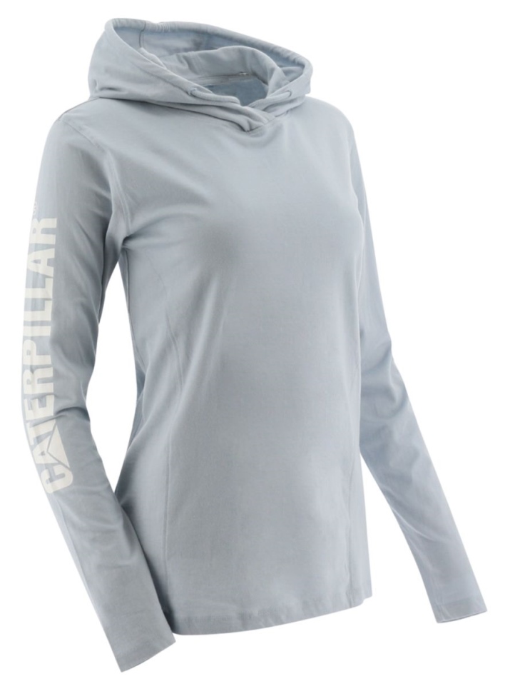 Blue Fog Women's UPF Hooded Banner Long Sleeve Tee Cat Footwear - Image 2