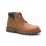Brown Men's Outbase Waterproof Work Boot Cat Footwear - Image 3
