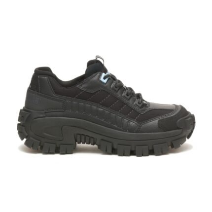Cat Footwear Black-Light Blue Women's Invader Steel Toe Work Shoe