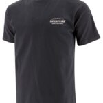 Cat Footwear Black Men's Quality Trademark Tee