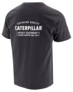 Cat Footwear Black Men's Quality Trademark Tee - Image 3