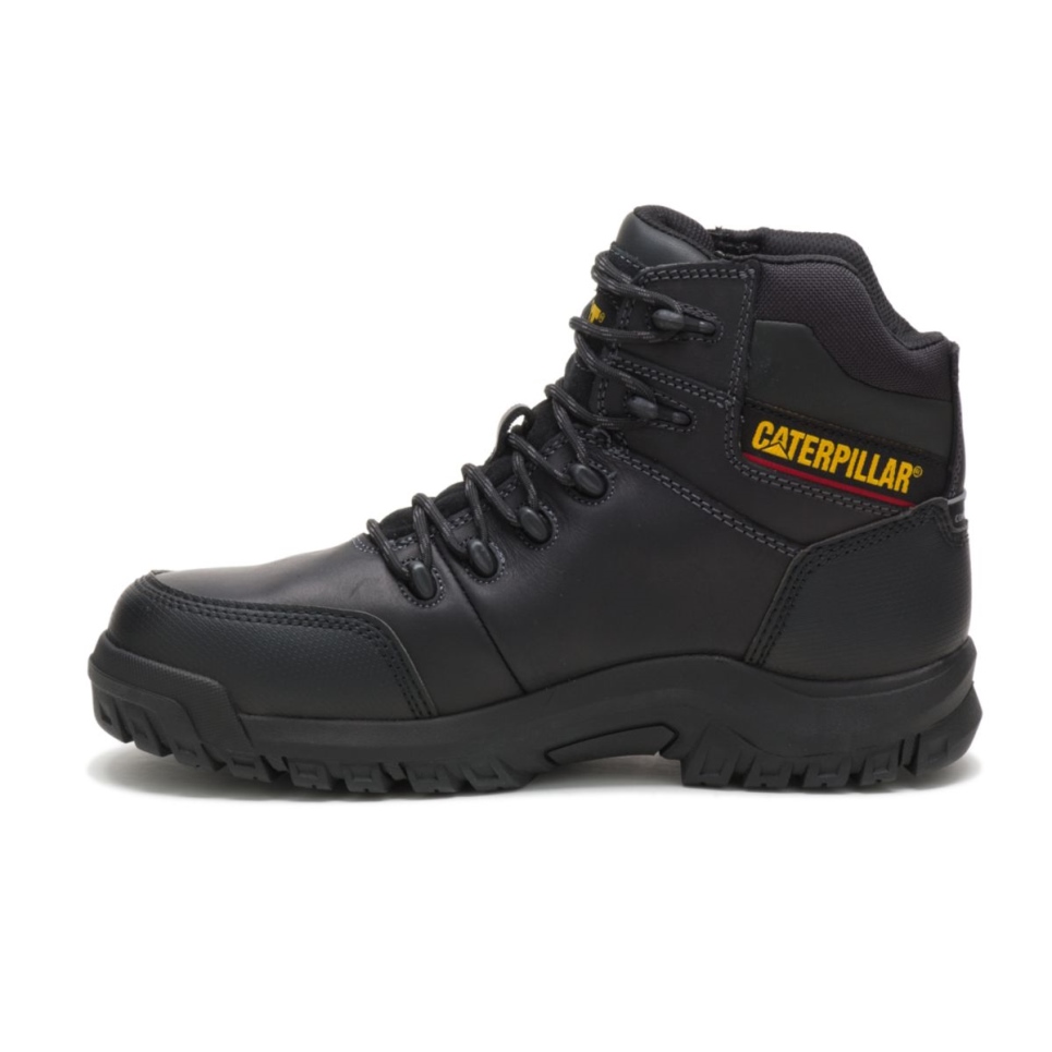 Cat Footwear Black Men's Resorption Waterproof Composite Toe Work Boot - Image 5