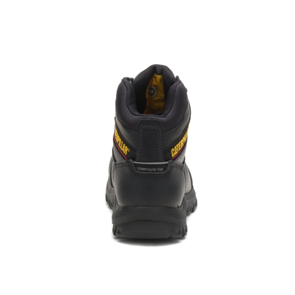 Cat Footwear Black Men's Resorption Waterproof Composite Toe Work Boot - Image 6