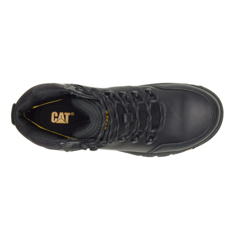 Cat Footwear Black Men's Resorption Waterproof Composite Toe Work Boot - Image 8