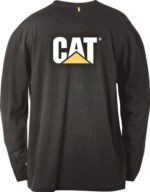 Cat Footwear Black Men's Trademark Pocket Long Sleeve Tee - Image 3