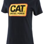 Cat Footwear Black Women's Diesel Power Tee