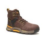 Cat Footwear Coffee Bean Men's CAT EDGE Waterproof Nano Toe Work Boot - Image 4