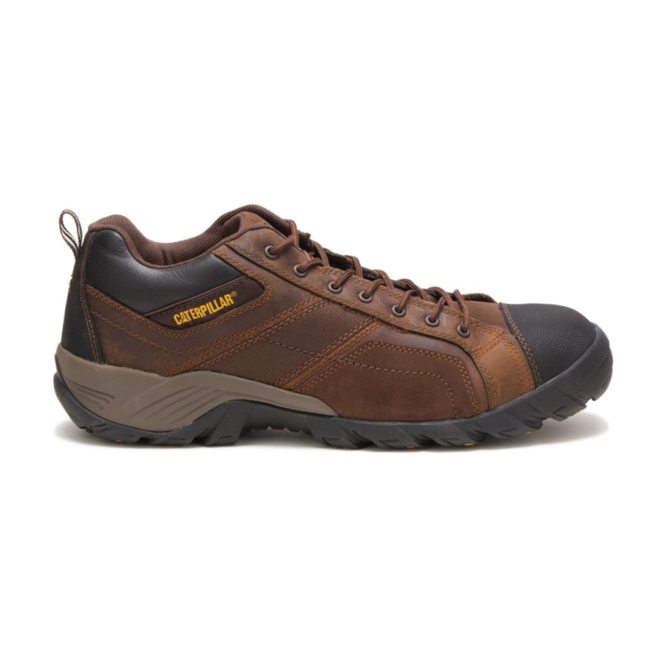 Cat Footwear Dark Brown Men's Argon Composite Toe Work Shoe - Image 1