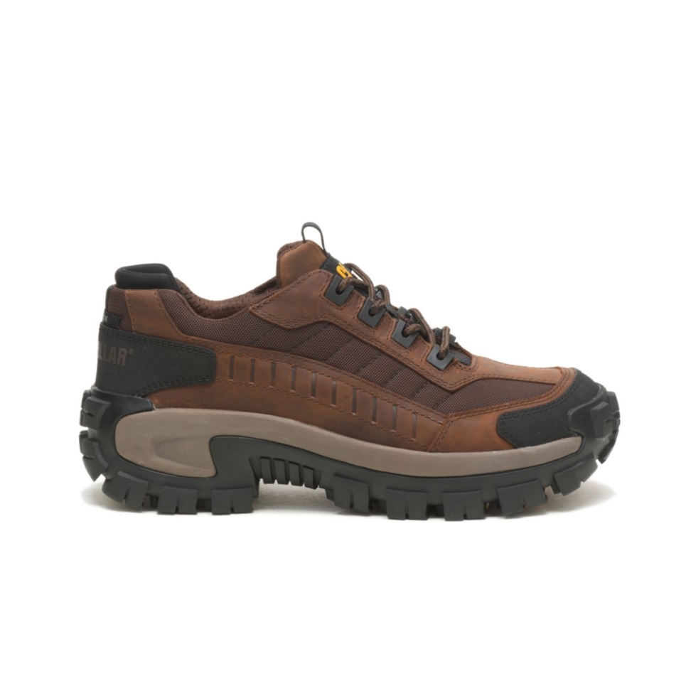 Cat Footwear Dark Brown Men's Invader Steel Toe Work Shoe - Image 2