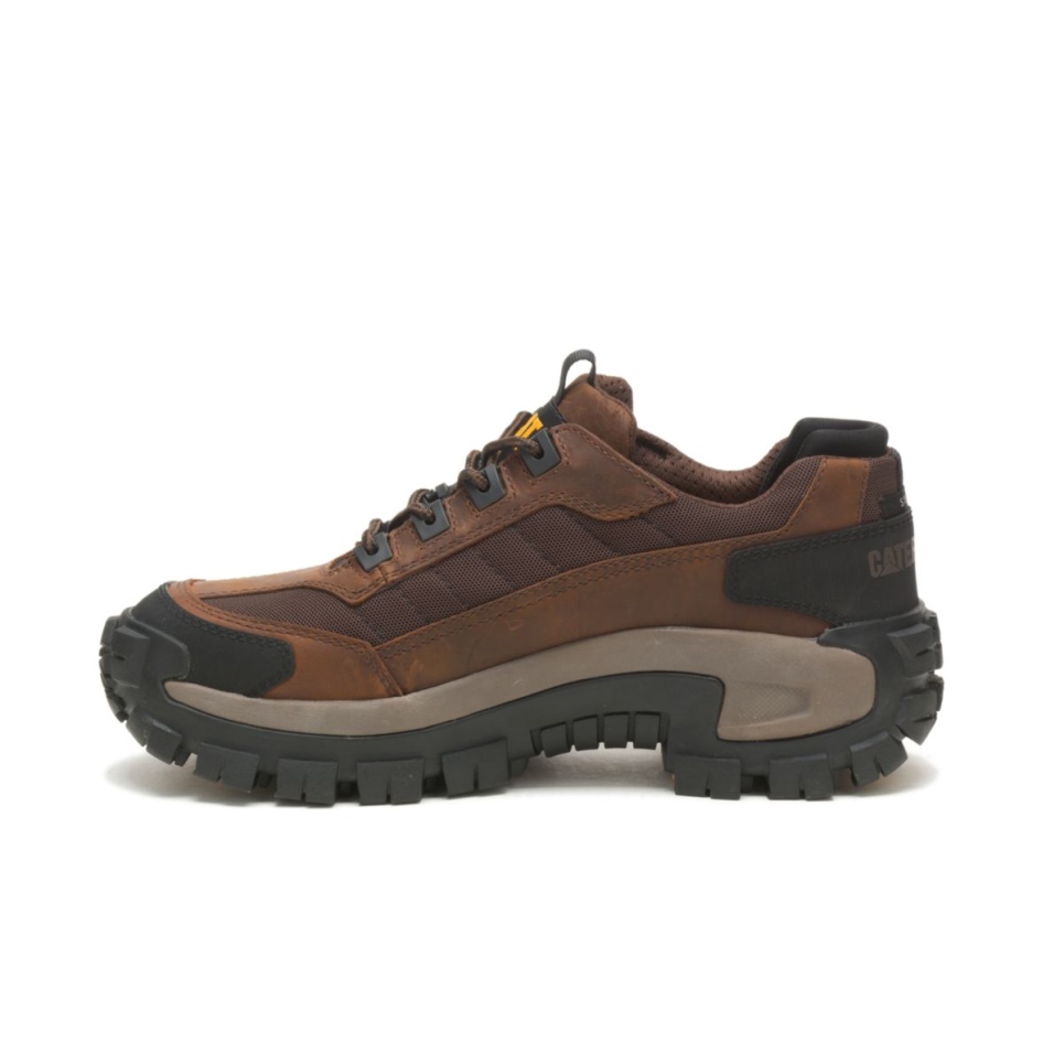 Cat Footwear Dark Brown Men's Invader Steel Toe Work Shoe - Image 4