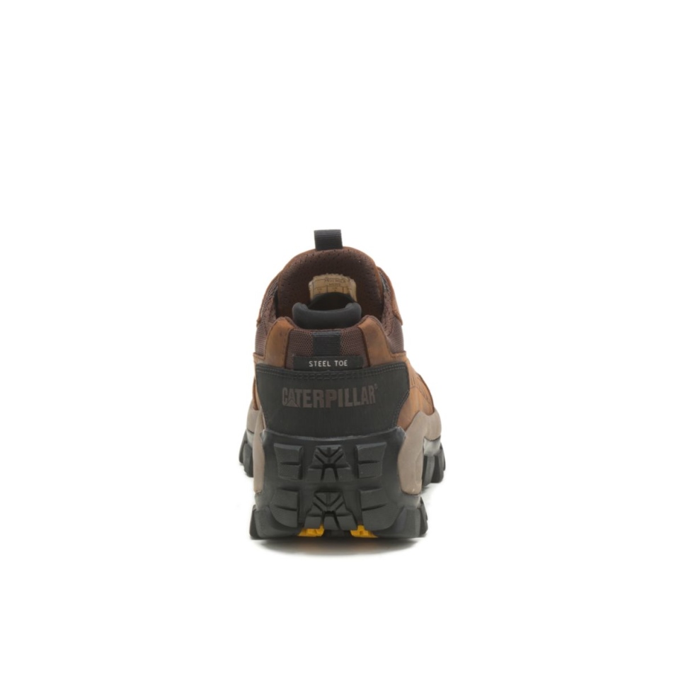 Cat Footwear Dark Brown Men's Invader Steel Toe Work Shoe - Image 5