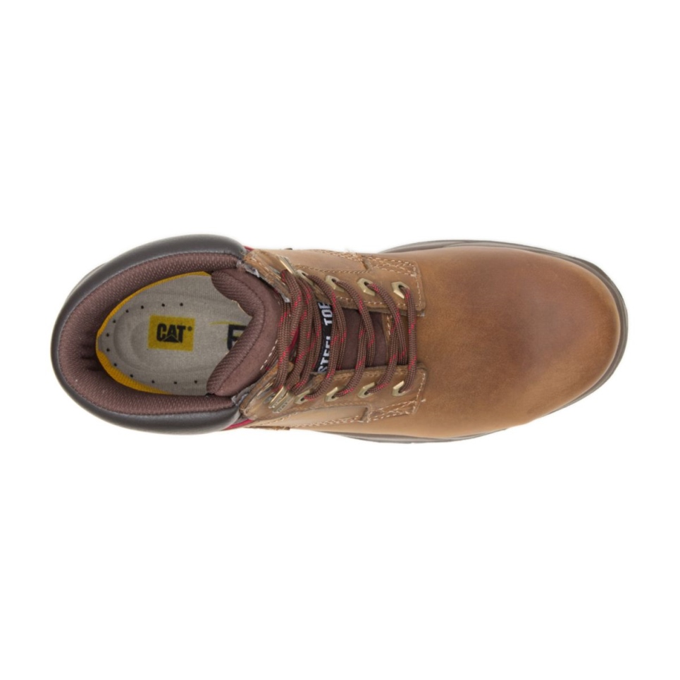 Cat Footwear Dark Brown Women's Dryverse 6' Waterproof Steel Toe Work Boot - Image 7