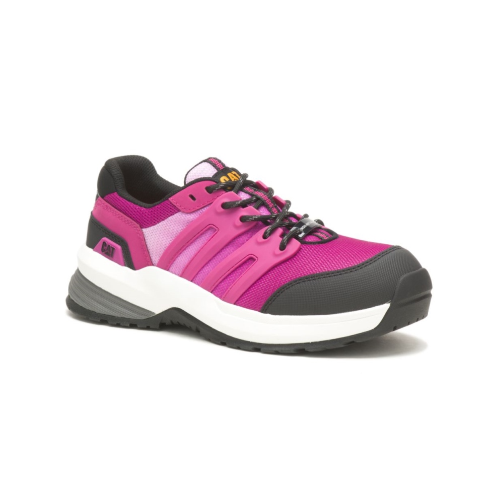 Cat Footwear Festival Fuchsia Women's Streamline 2.0 Composite Toe Work Shoe - Image 3