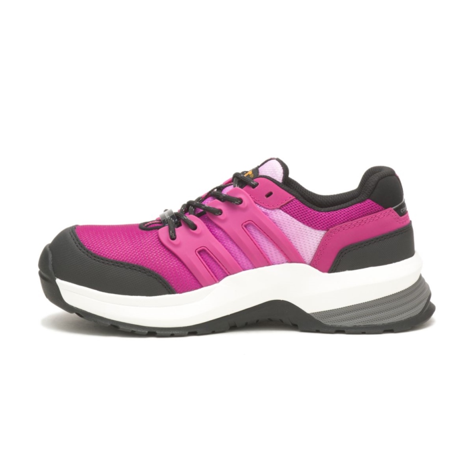 Cat Footwear Festival Fuchsia Women's Streamline 2.0 Composite Toe Work Shoe - Image 4