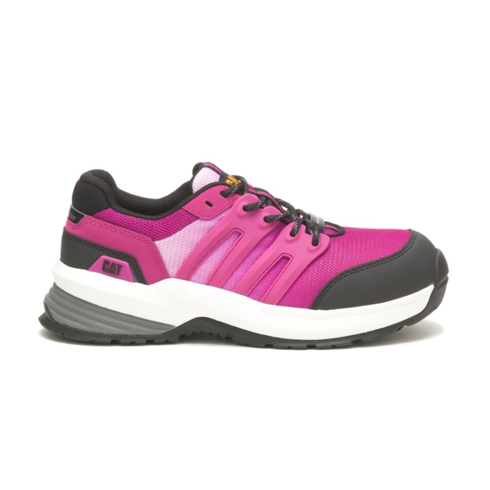 Cat Footwear Festival Fuchsia Women's Streamline 2.0 Composite Toe Work Shoe - Image 1