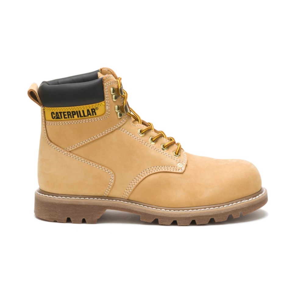 Cat Footwear Honey Nubuck Men's Second Shift Steel Toe Work Boot - Image 2