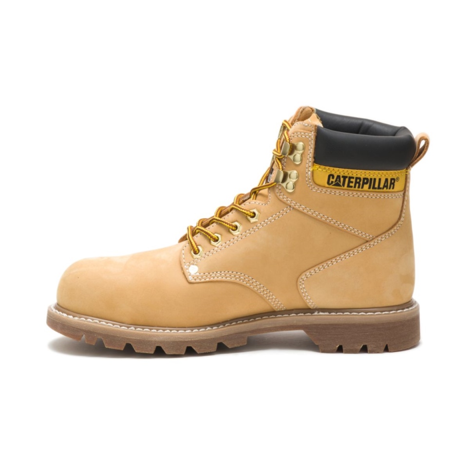 Cat Footwear Honey Nubuck Men's Second Shift Steel Toe Work Boot - Image 5