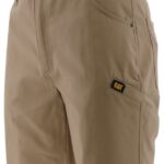 Cat Footwear Khaki Men's Stretch Canvas Utility Short