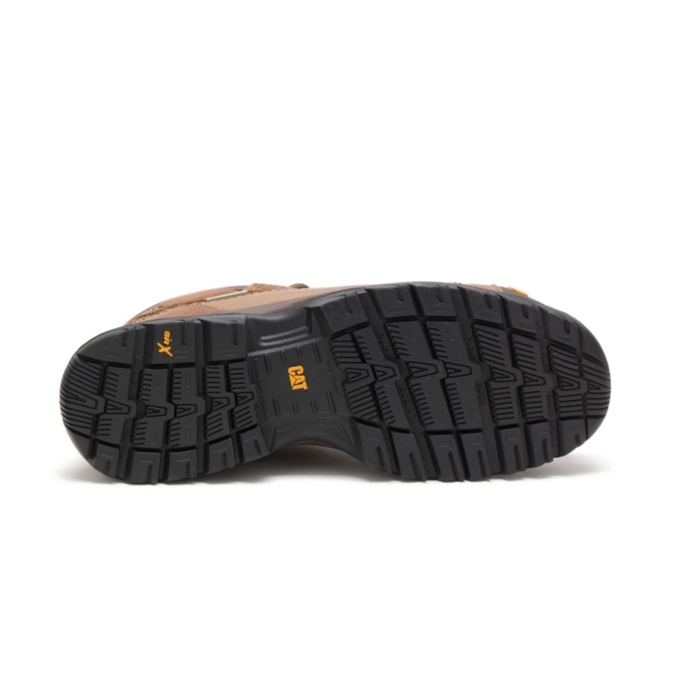 Cat Footwear Men's Diagnostic Hi Waterproof Thinsulate Steel Toe Work Boot Dark Beige - Image 6