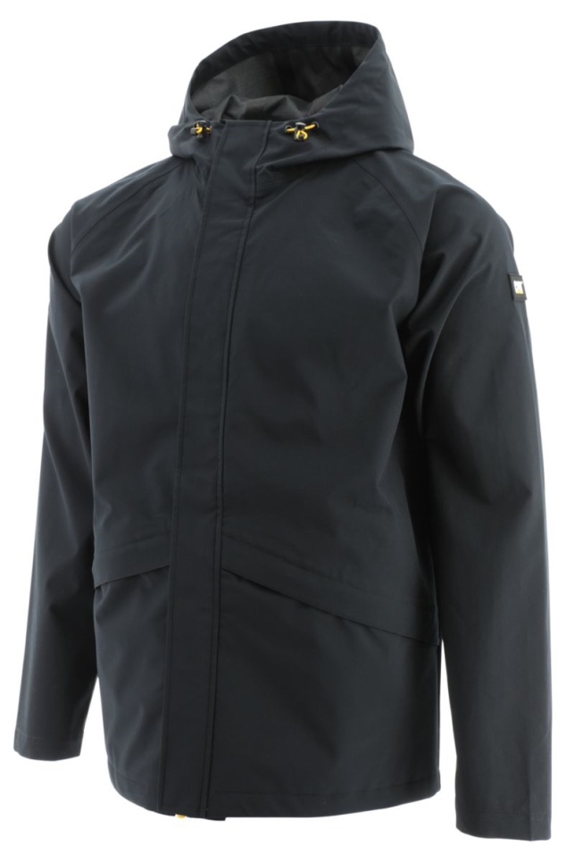 cat_footwear_mens_essential_rain_jacket_black.jpg Cat Footwear Men's Essential Rain Jacket Black - Image 1
