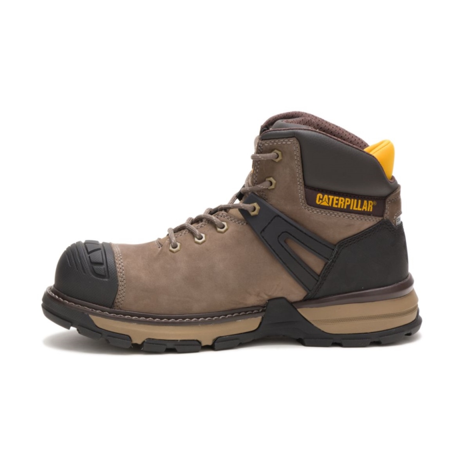 Cat Footwear Men's Excavator Superlite Waterproof Toe Work Boot Bungee Cord - Image 4