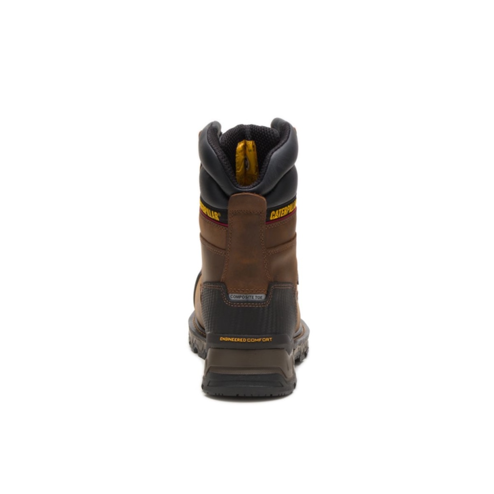 Cat Footwear Men's Excavator XL 8' Composite Toe Work Boot Dark Brown - Image 6