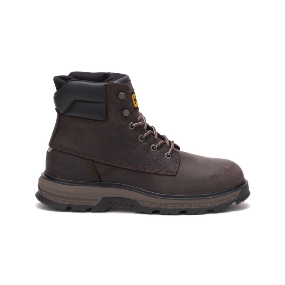 Cat Footwear Men's Exposition 6' Alloy Toe Static Dissipative Work Boot Demitasse - Image 1