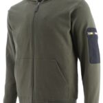 Cat Footwear Men's Loopback Full Zip Hoodie Army Moss