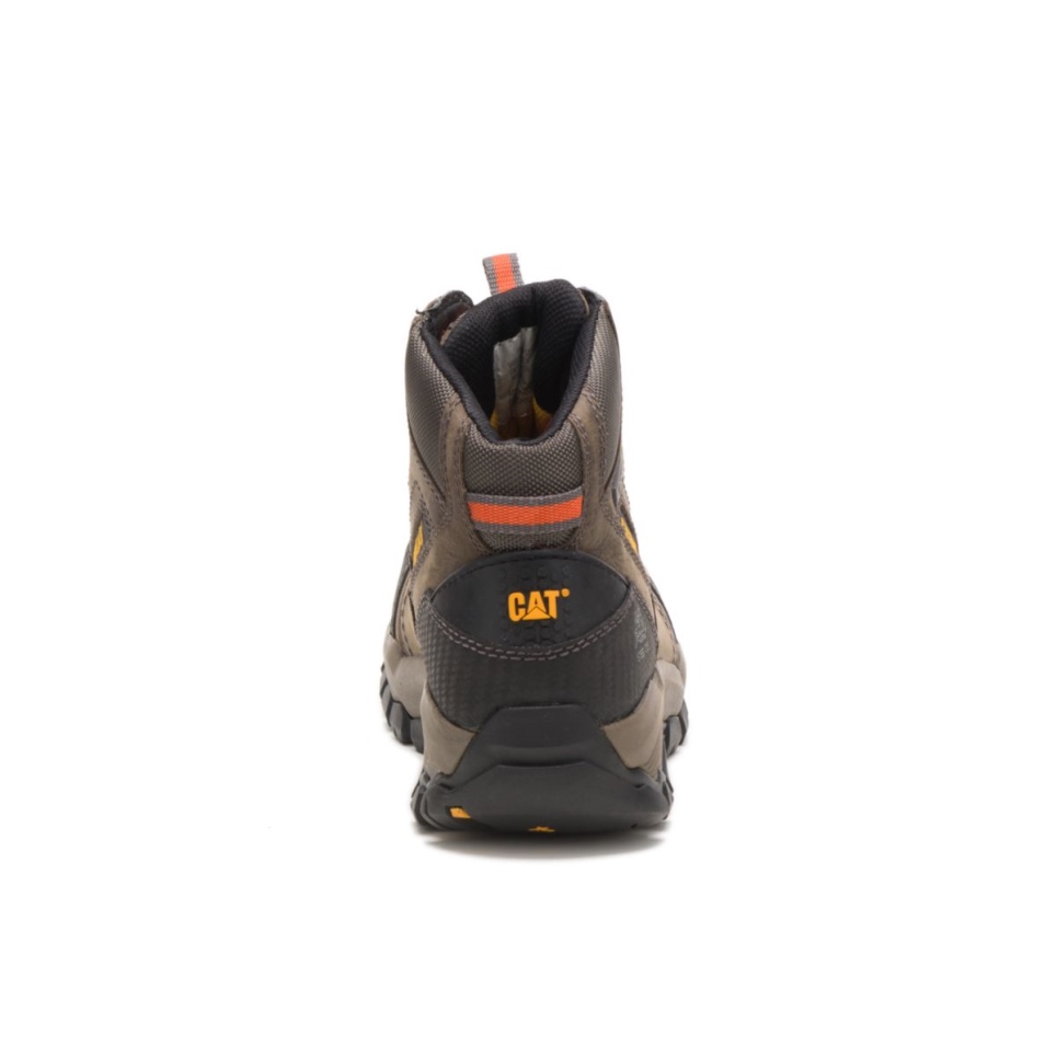 Cat Footwear Men's Navigator Mid Waterproof Steel Toe Work Boot Dark Gull Grey - Image 5