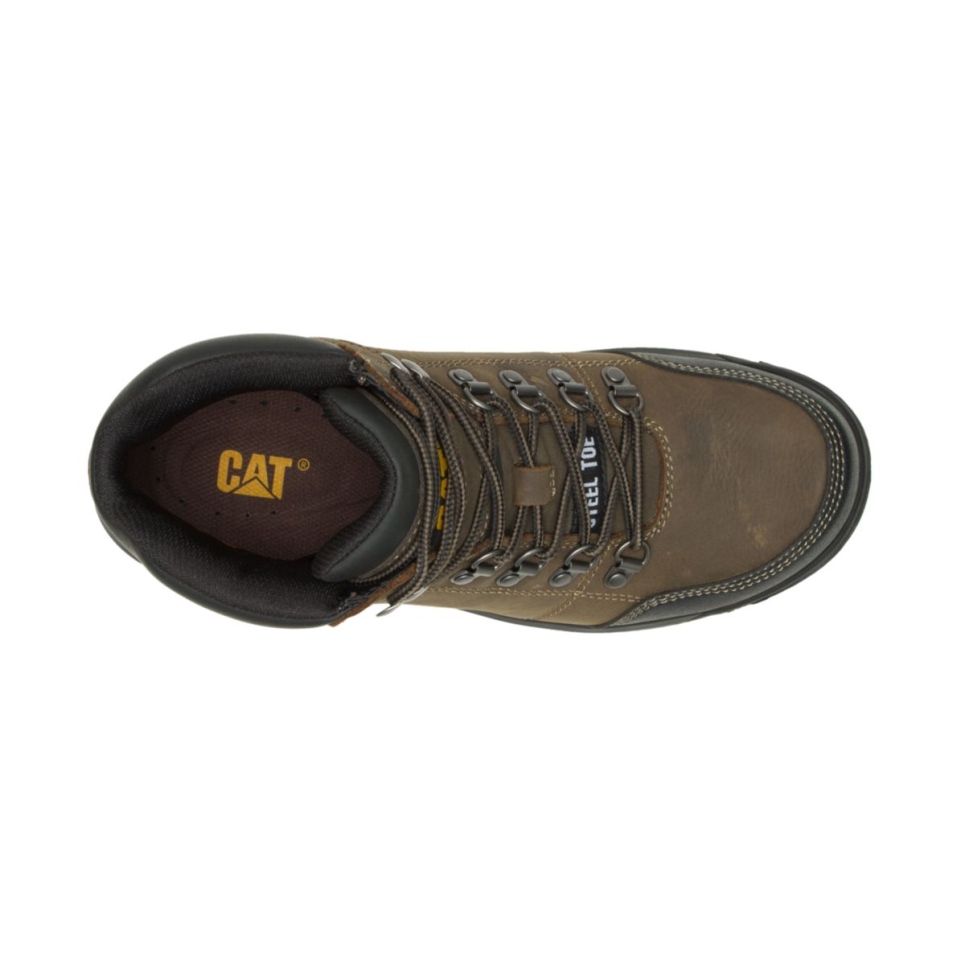 Cat Footwear Men's Outline Steel Toe Work Boot Dark Gull Grey - Image 7
