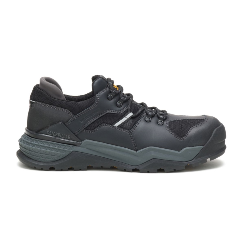Cat Footwear Men's Provoke Lo Waterproof Alloy Toe Work Shoe Black - Image 2