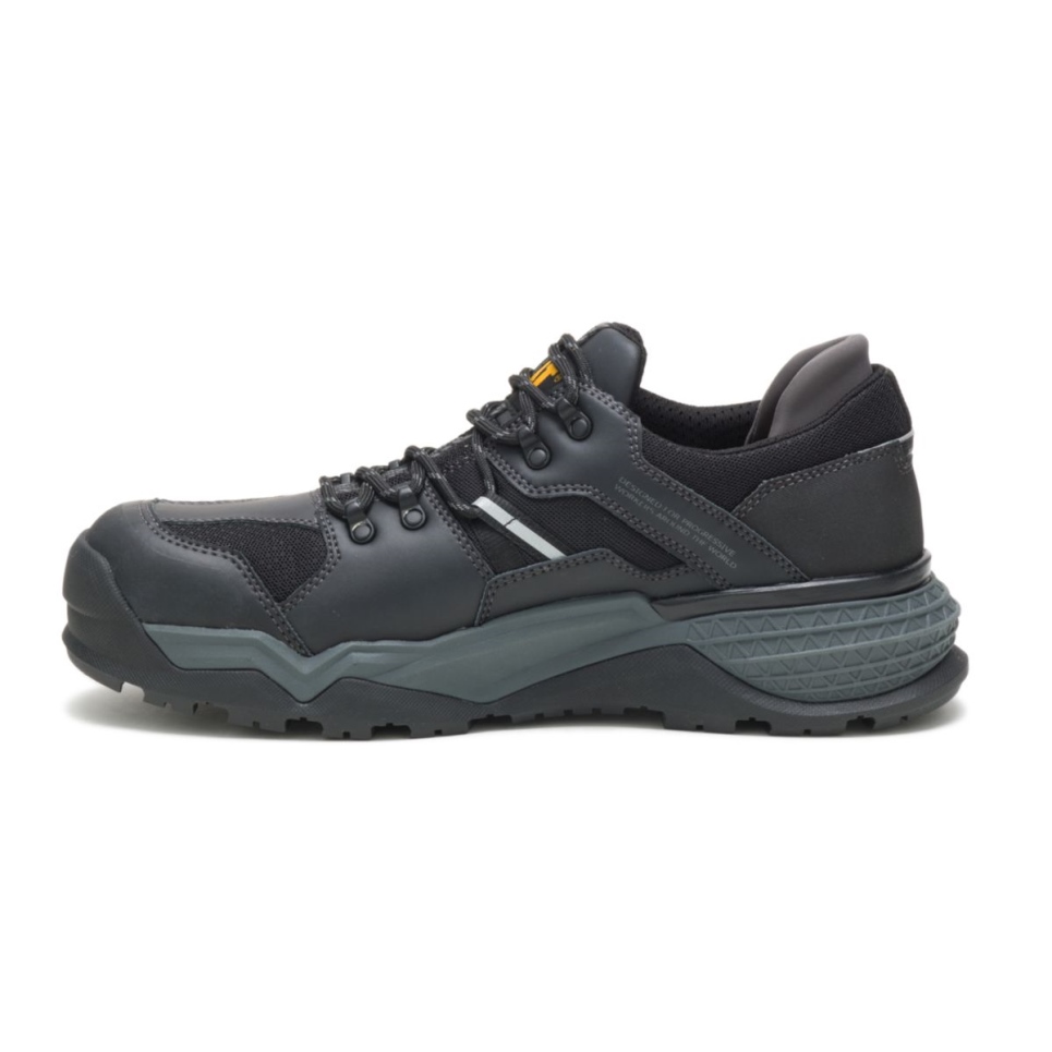Cat Footwear Men's Provoke Lo Waterproof Alloy Toe Work Shoe Black - Image 5