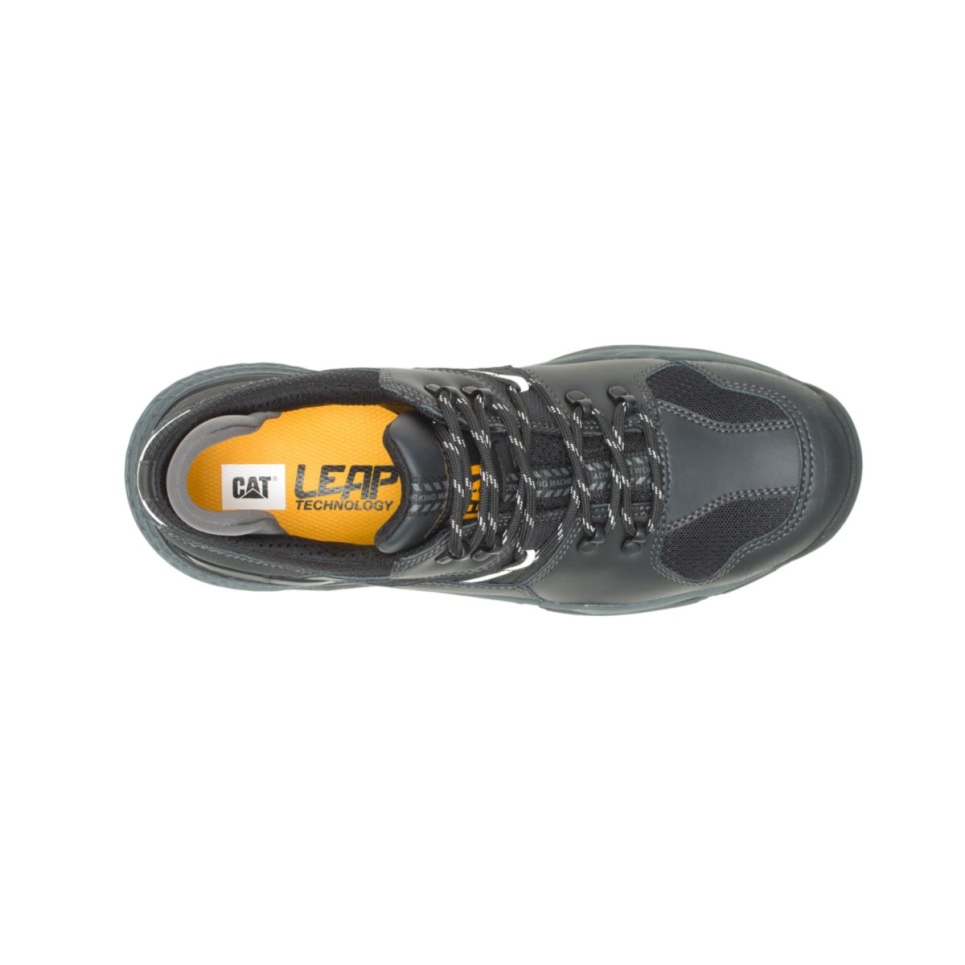 Cat Footwear Men's Provoke Lo Waterproof Alloy Toe Work Shoe Black - Image 8
