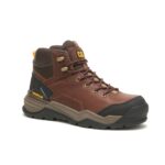 Cat Footwear Men's Provoke Mid Waterproof Alloy Toe Work Boot Oak - Image 3