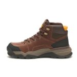 Cat Footwear Men's Provoke Mid Waterproof Alloy Toe Work Boot Oak - Image 4